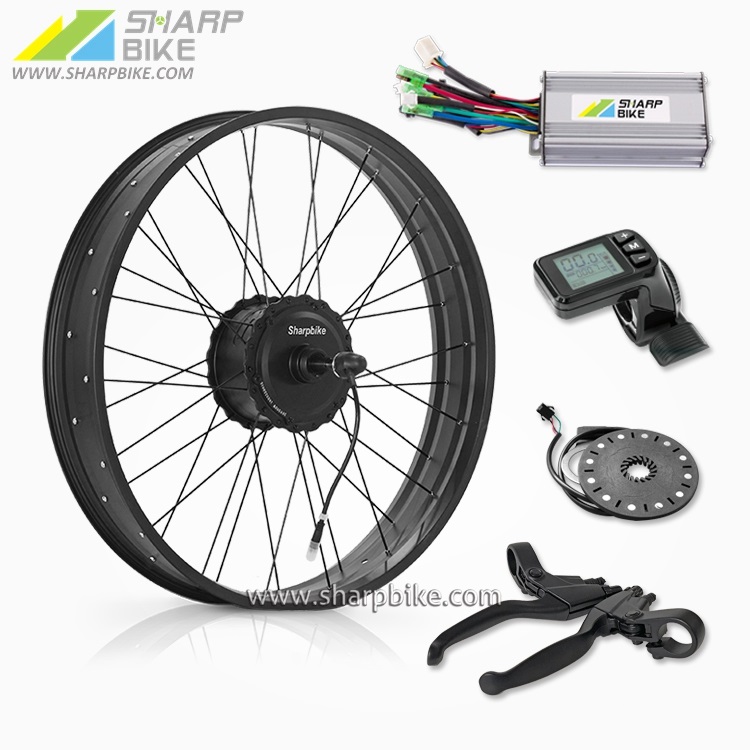 26 INCH EBIKE CONVERSION KIT FOR FAT TIRE SNOW BIKE ...