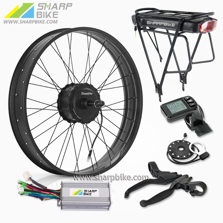 26 INCH EBIKE CONVERSION KIT FOR FAT TIRE SNOW BIKE – Sharpbike